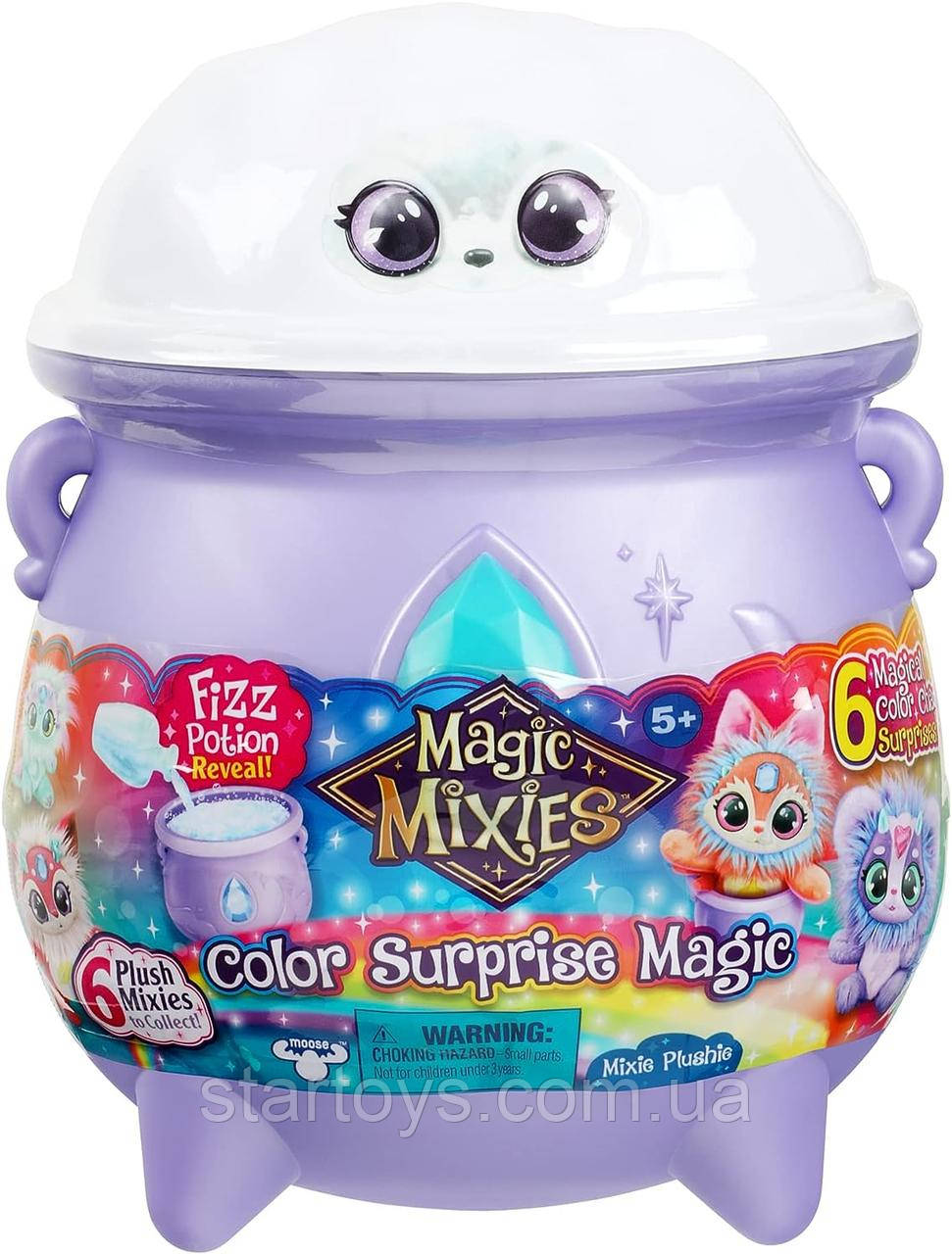 Чарівний Котел із Кольоровим Сюрпризом Magic Mixies: Створіть Свого Плюшевого Міксі!