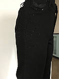 Джинси жіночі прямі класичні чорні модні, фото 2