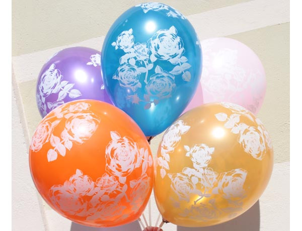 11" (28 см) Троянди асорті Малюнок шовкотрафарет 5 штампів