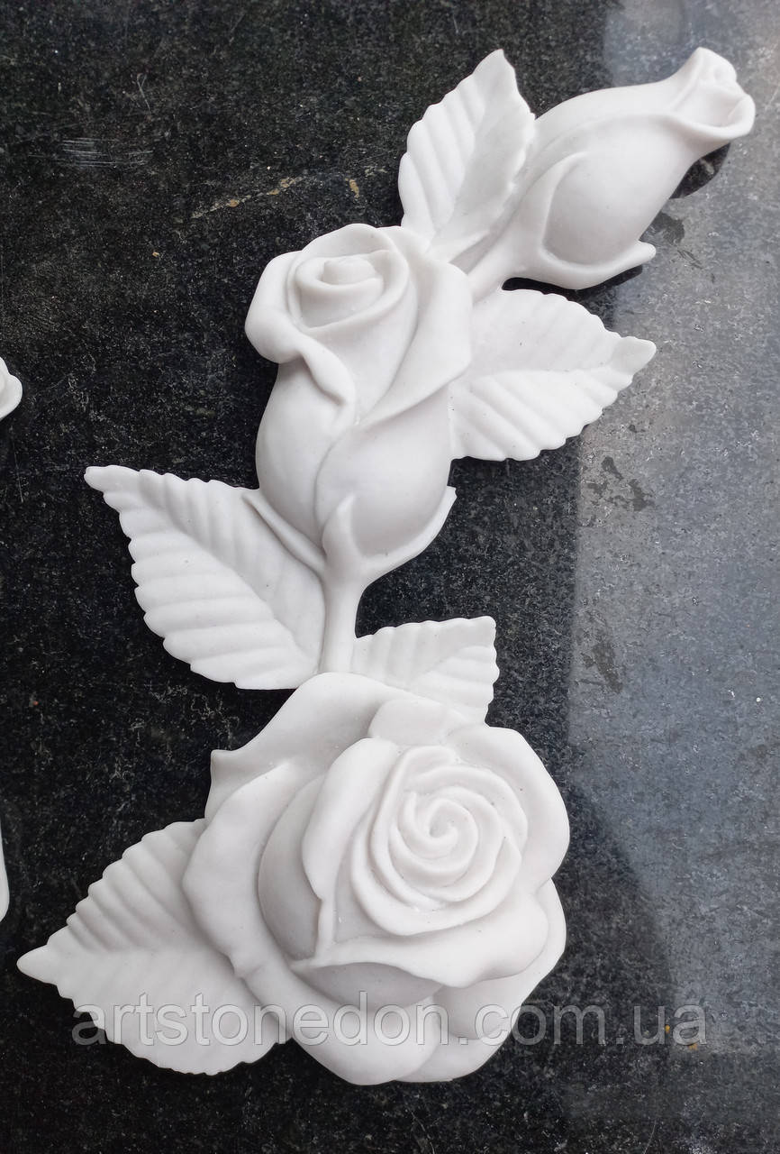 Накладка Троянди #1 з мармуру, фото 1