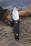 Ніж кинджального типу ручної роботи «Персей #1» з піхвами з кайдексу 95Х18/60 HRC., фото 2