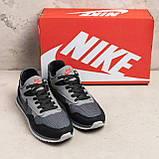 Літні кросівки найк чоловічі літні, текстильні дихаючі кросівки nike сітка *N7 ч/сір сітка*, фото 4