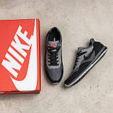 Літні кросівки найк чоловічі літні, текстильні дихаючі кросівки nike сітка *N7 ч/сір сітка*, фото 5