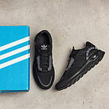 Кросівки Adidas чоловічі літні, текстильні дихаючі кросівки сітка *AL чорн сітка*, фото 7