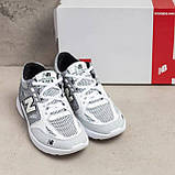 Кросівки New Balance літні білі, чоловічі літні сітка текстильні кросівки дихаючі *NB5 б.сет*, фото 4