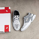 Кросівки New Balance літні білі, чоловічі літні сітка текстильні кросівки дихаючі *NB5 б.сет*, фото 6