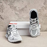 Кросівки New Balance літні білі, чоловічі літні сітка текстильні кросівки дихаючі *NB5 б.сет*, фото 7