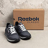 Літні кросівки Reebok сірі, чоловічі літні сітка текстильні кросівки дихаючі *С210 сір*, фото 3