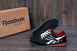 Літні повсякденні кросівки, що дихають Reebok чоловічі сітка чорні *103 black сетка*, фото 3