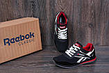 Літні повсякденні кросівки, що дихають Reebok чоловічі сітка чорні *103 black сетка*, фото 5