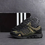Кросівки дихаючі чоловічі Adidas літні сітки, повсякденні кросівки хакі *А3 хакі N сітка*, фото 3