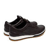 Кросівки дихаючі перфорація чоловічі літні, повсякденні кросівки з перфорованої шкіри *e-08 чер.перф*, фото 6