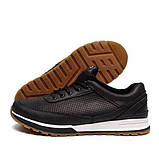 Кросівки дихаючі перфорація чоловічі літні, повсякденні кросівки з перфорованої шкіри *e-08 чер.перф*, фото 7