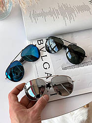 Очки мужские солнцезащитные форма Авитор, линза с  с поляризацией