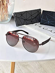 Очки мужские солнцезащитные форма Авитор, линза с  с поляризацией