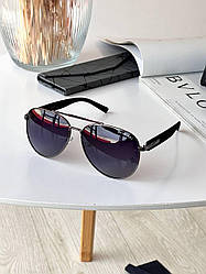 Очки мужские солнцезащитные форма Авитор, линза с  с поляризацией