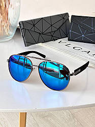 Очки мужские солнцезащитные форма Авитор, линза с  с поляризацией