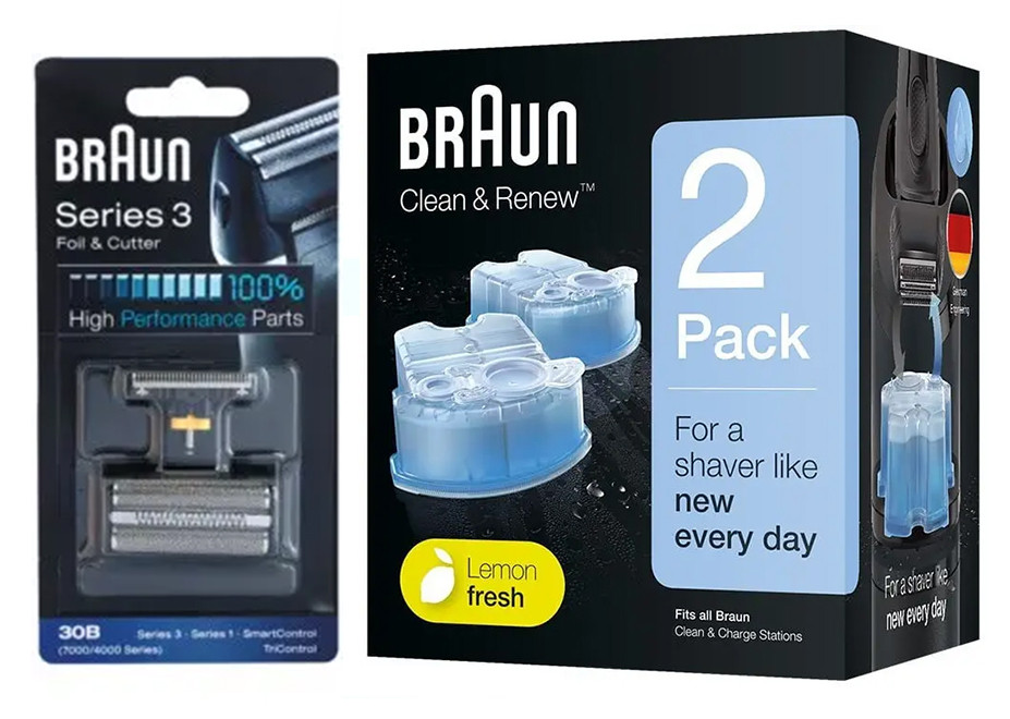 Сітка і ріжучий блок Braun 30B + Картрідж Braun CCR2