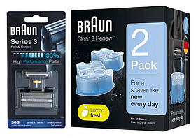 Сітка і ріжучий блок Braun 30B + Картрідж Braun CCR2