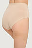 Жіночі високіі труси з широкою боковинкою бежеві Jadea 787, фото 2