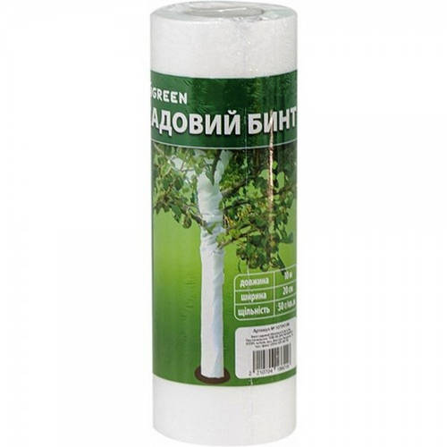 Садовый бинт Agreen, белый, плотность 50г/м.кв, ширина 0,2м, длина 10м ...