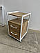 Візок столик косметологічний для салону краси тумба для важких апаратів косметолога з ящиками ДОД-05, фото 2