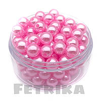 Намистини рожеві перли 10 мм