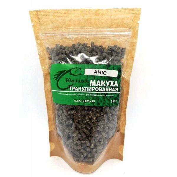 Макуха гранульована Klasster, 4мм, 250г, Аніс (Пелети), фото 1