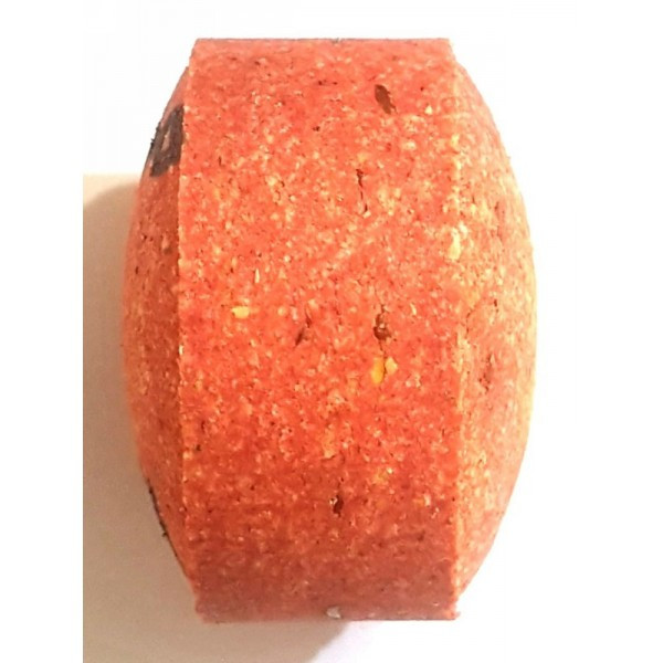 Шайба для макушатника з отвором Art Fishing, 50 Х 20мм, 80г, Полуниця (Макуха пресована), фото 1