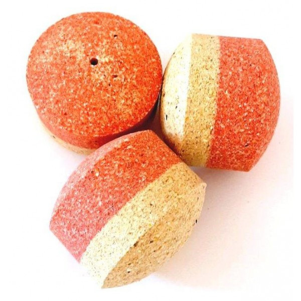 Шайба-гейзер для макушатника з отвором Art Fishing, 50 Х 30мм, 85г, Малина (Макуха пресована), фото 1