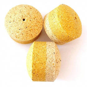 Шайба-гейзер для макушатника з отвором Art Fishing, 50 Х 30мм, 85г, Пряжене молоко (Макуха пресована)