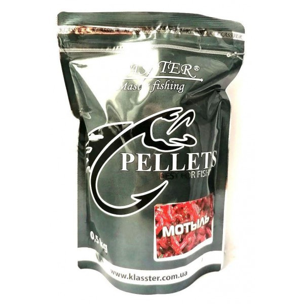 Пелет Klasster, 4мм, 500г, Мотиль (Пелети), фото 1