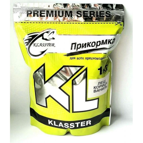 Прикормка Klasster Premium, 1кг, Лящ Кориця-Ваніль (Прикормки), фото 1