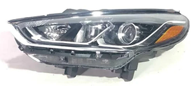 Фара ліва Hyundai Sonata LF 17-19 без LED TYC мех., жовта вставка галоген