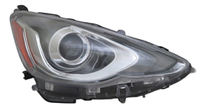 Фара права Toyota Prius C 12-17 (LED/W5W) Depo мех., без ламп