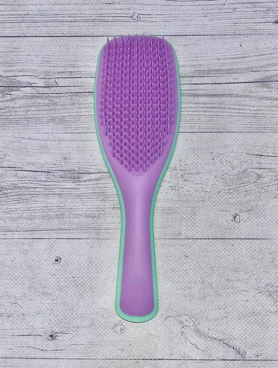 Гребінець масажний для волосся з силіконовими зубчиками 749-6 (Фіолетова)