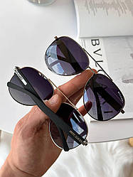 Очки мужские солнцезащитные форма Авитор, линза с  с поляризацией