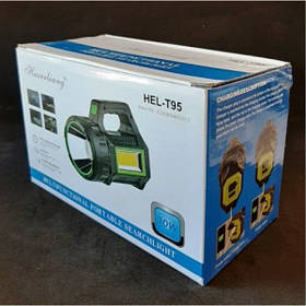 Ліхтар HEL-T95 кемпінговий акумуляторний із сонячною панеллю, 7 режимів (Ліхтарі)