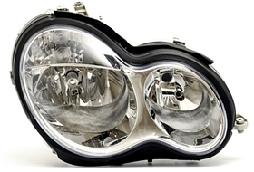 Фара права Mercedes 203 (C-Class) 00-07 (H7/H7) TYC мех., пневм., без ламп
