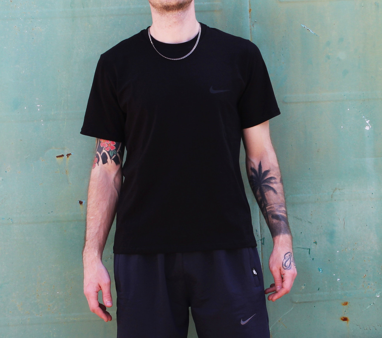 Чоловіча Футболка Nike чорна, фото 1