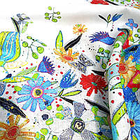 Льняна костюмна тканина "Українська палітра"