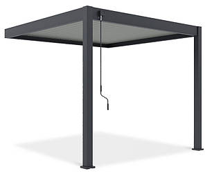 Пергола пристінна 3x3 Gutroof Elegance Wall Антрацит/Світло-сірий 005867, фото 2