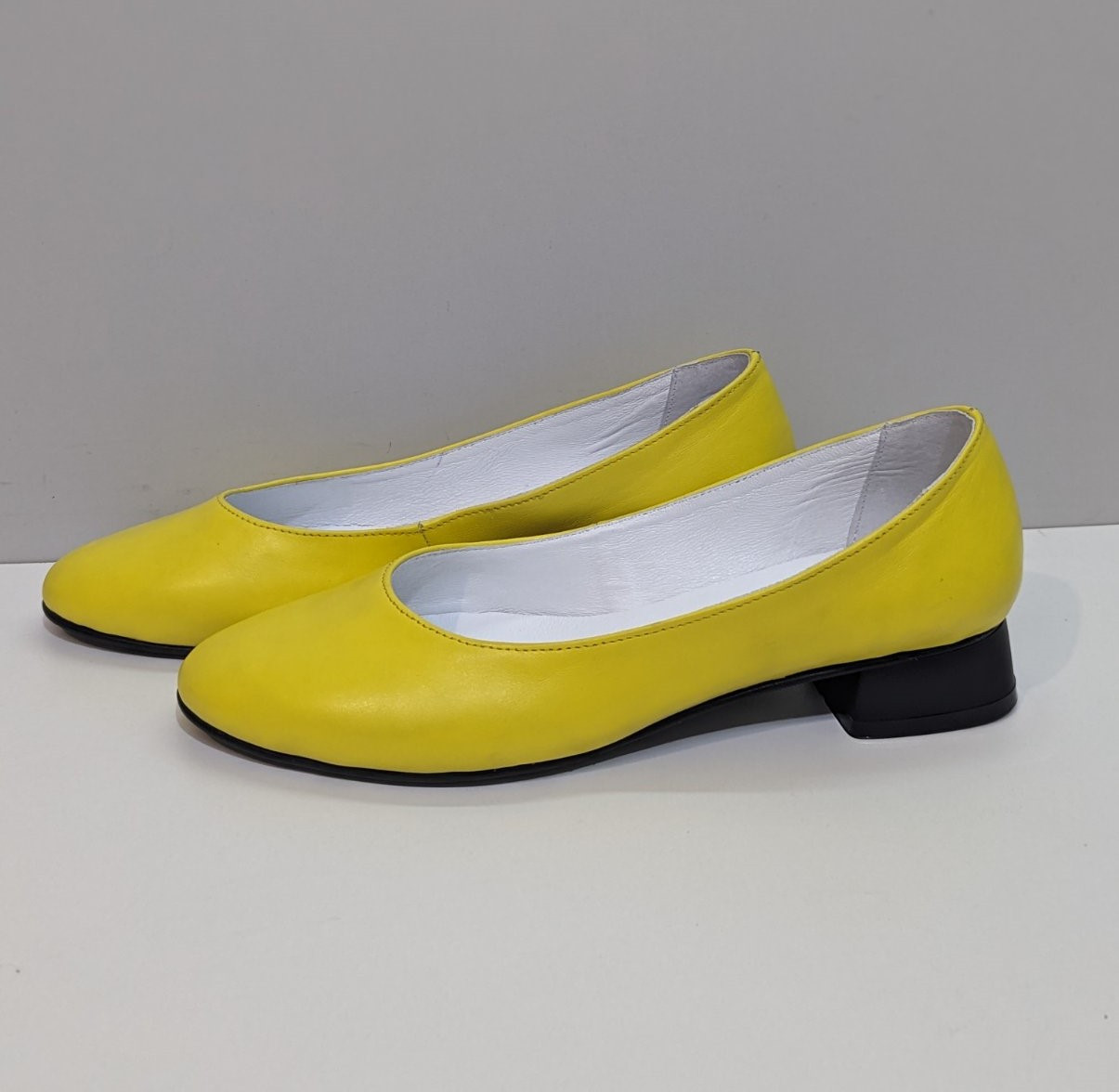 STTOPA Розміри 40-44. Балетки великих розмірів із натуральної шкіри. 162-4044-1 Жовті, фото 1