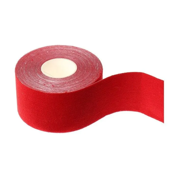Кінезіо Тейп 4 см х 5 м Кінезіологічний спортивний тейп стрічки Kinesiology Tape, червоний