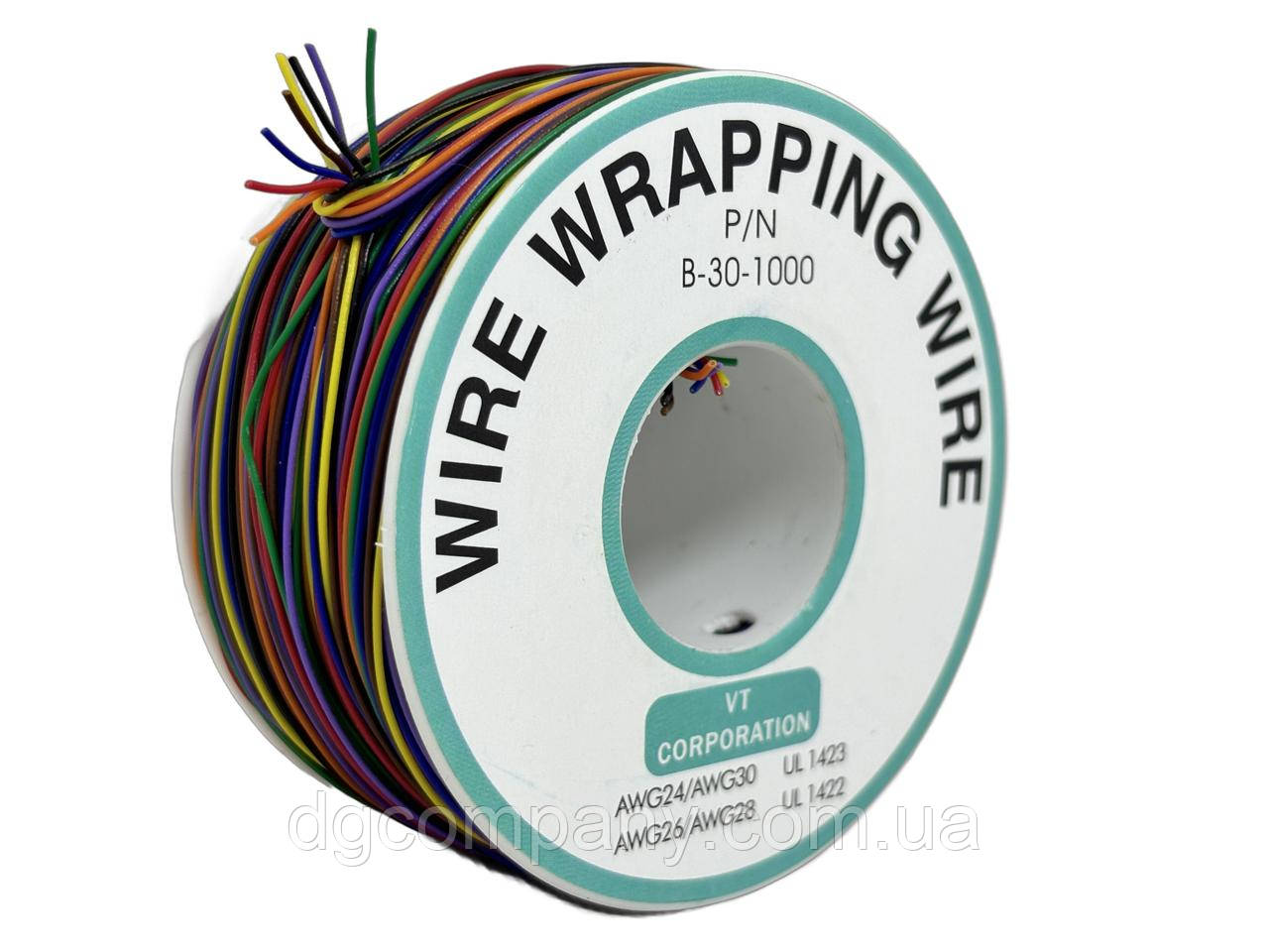 Дріт монтажний 30AWG, різнобарвний,265м