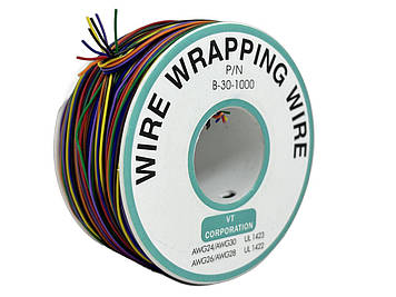 Дріт монтажний 30AWG, різнобарвний,265м