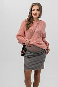 Стильна спідниця для вагітних, майбутніх мам із трикотажним животом 42