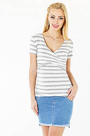 Джинсова спідниця для вагітних та годуючих мам з низькою бандажною резинкою 42