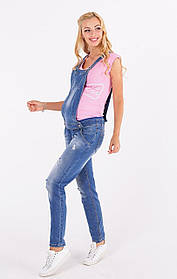 Синій джинсовий комбінезон-трансформер для вагітних і годуючих мам 40