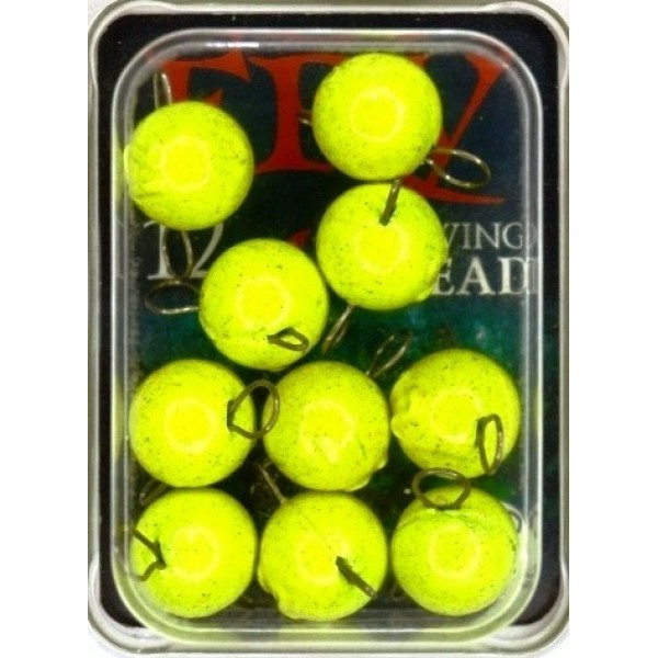 Грузило вухате розбірне, 10шт/уп, Lime, 12г (Грузила вухаті), фото 1